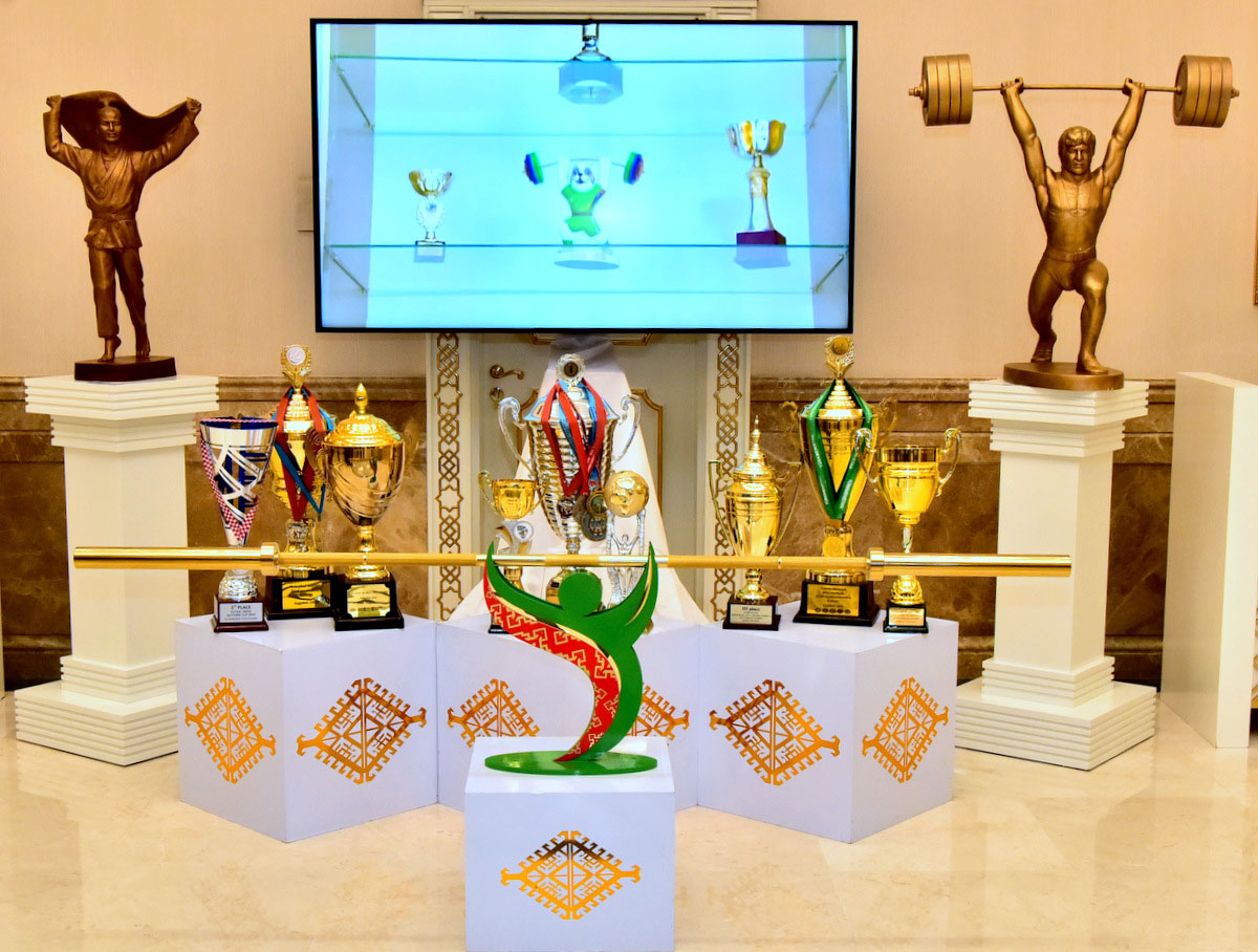 Ceremonial events are held in the Olympic village