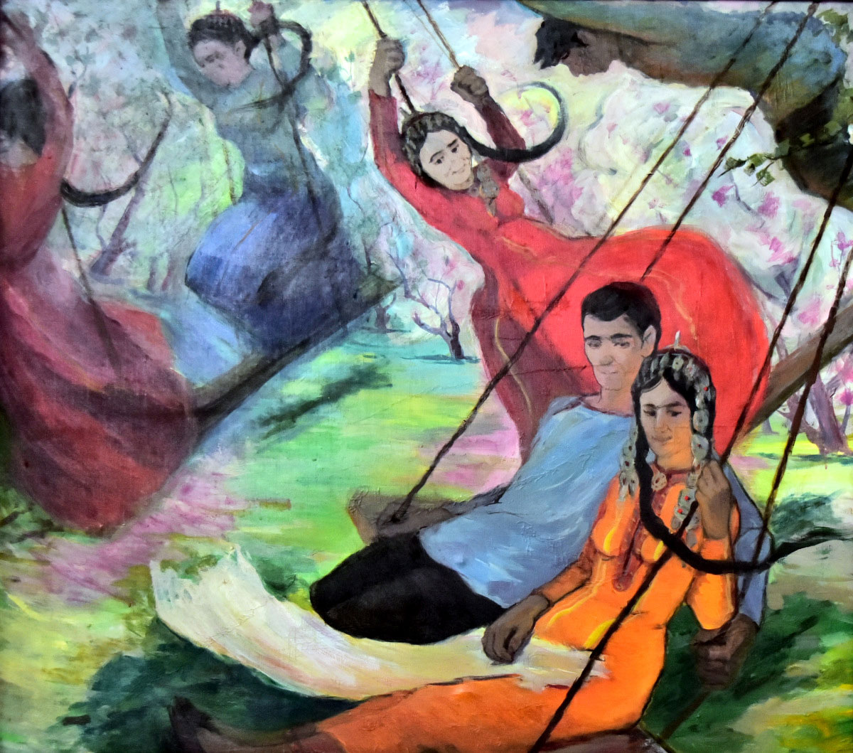 Türkmen nakgaşlarynyň Nowruza bagyşlanan işleriniň sergisi