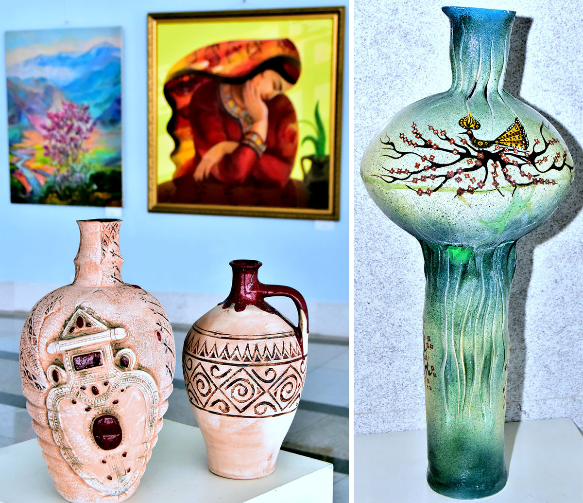 Türkmen nakgaşlarynyň Nowruza bagyşlanan işleriniň sergisi