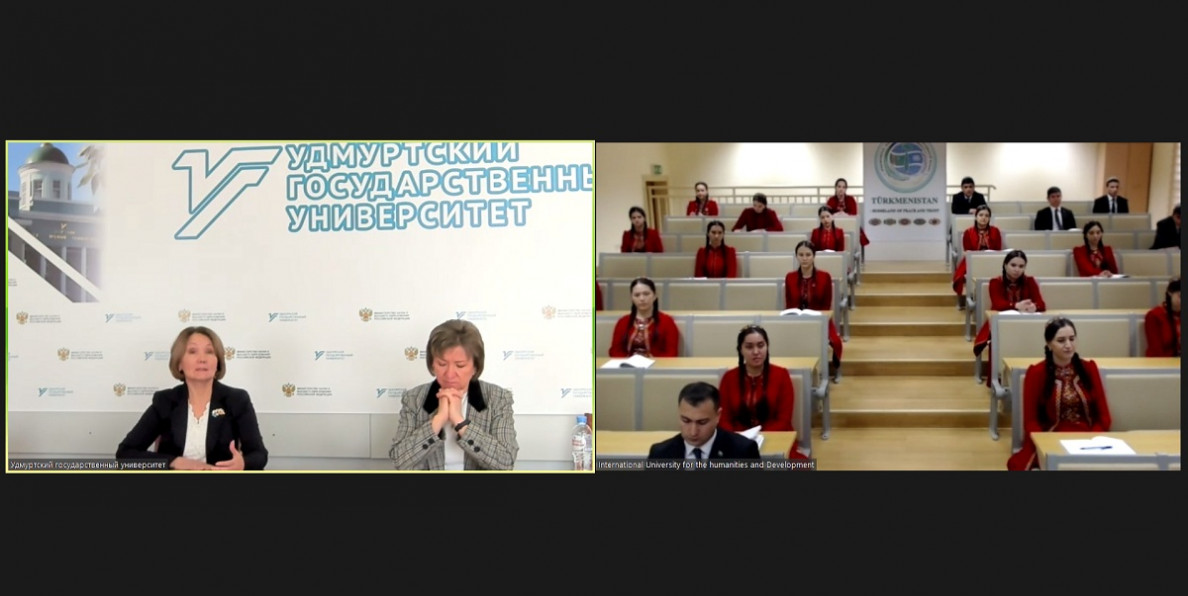 Rectors of two Russian higher educational institutions deliver lectures to Turkmen students