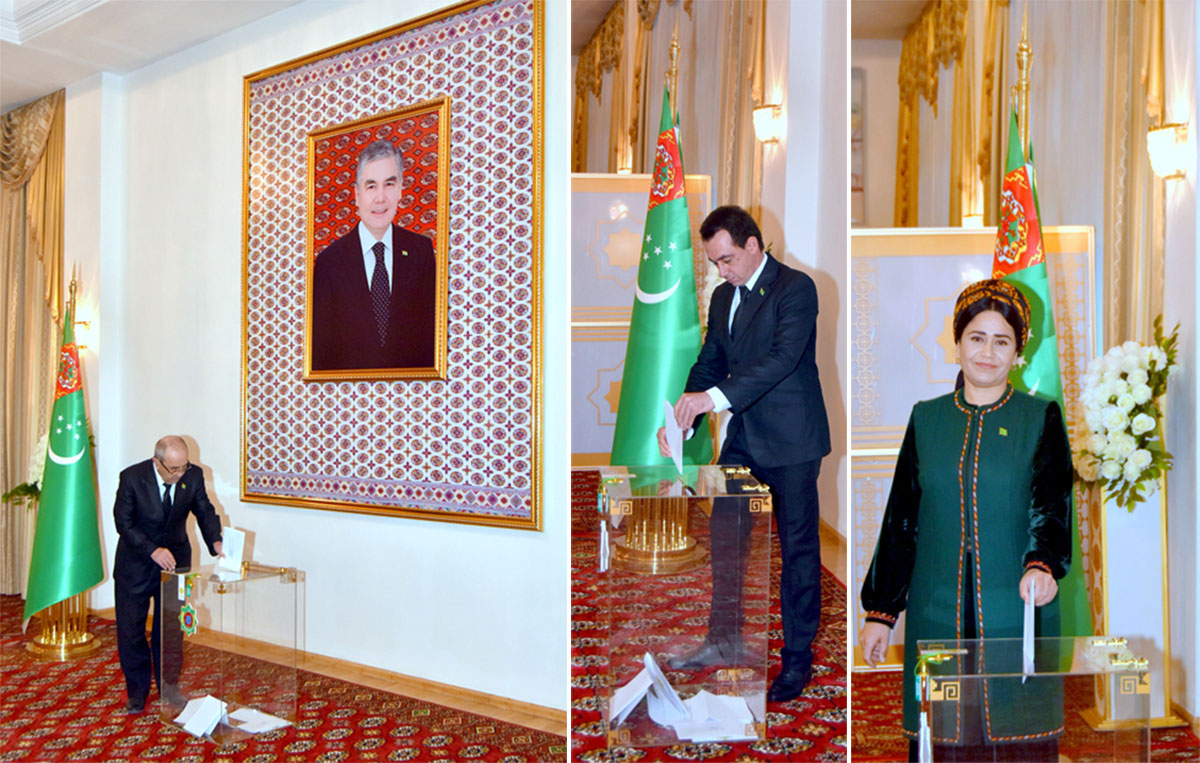 Türkmenistanda Milli Geňeşiň Halk Maslahatynyň agzalarynyň ilkinji saýlawlary geçirildi