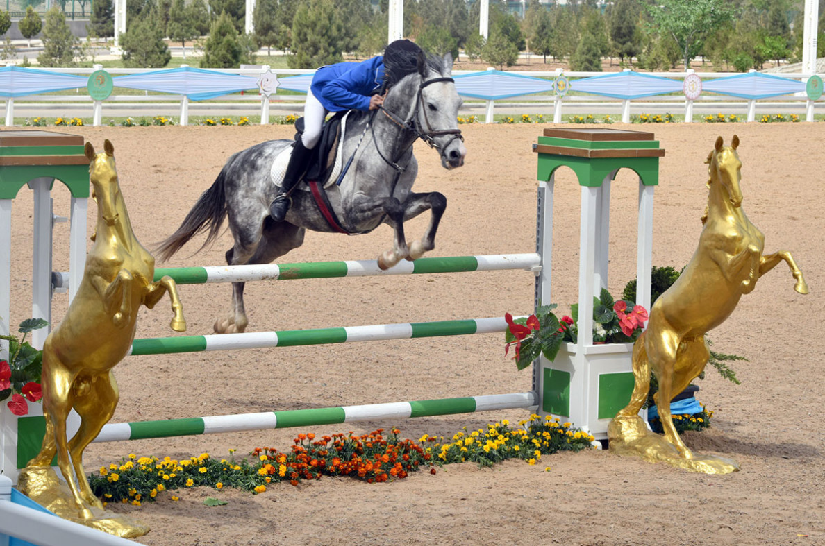 Ashgabat hosts show jumping competitions