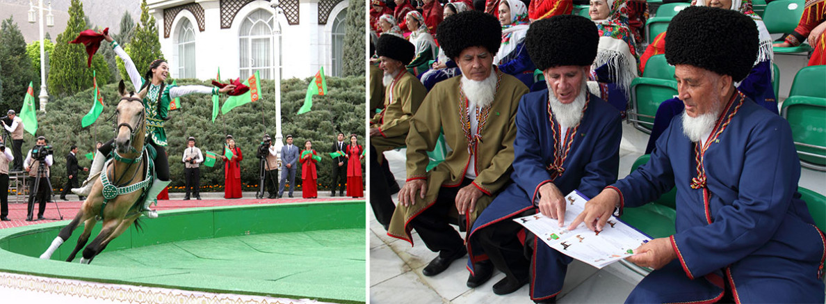 Celebration races take place in international equestrian complex