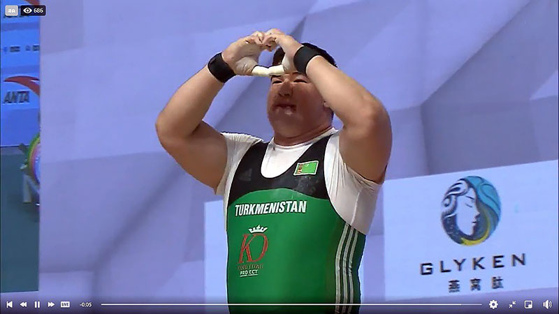 Ходжамухаммет Тойчиев – в четвёрке сильнейших штангистов Азии в супертяжёлой весовой категории