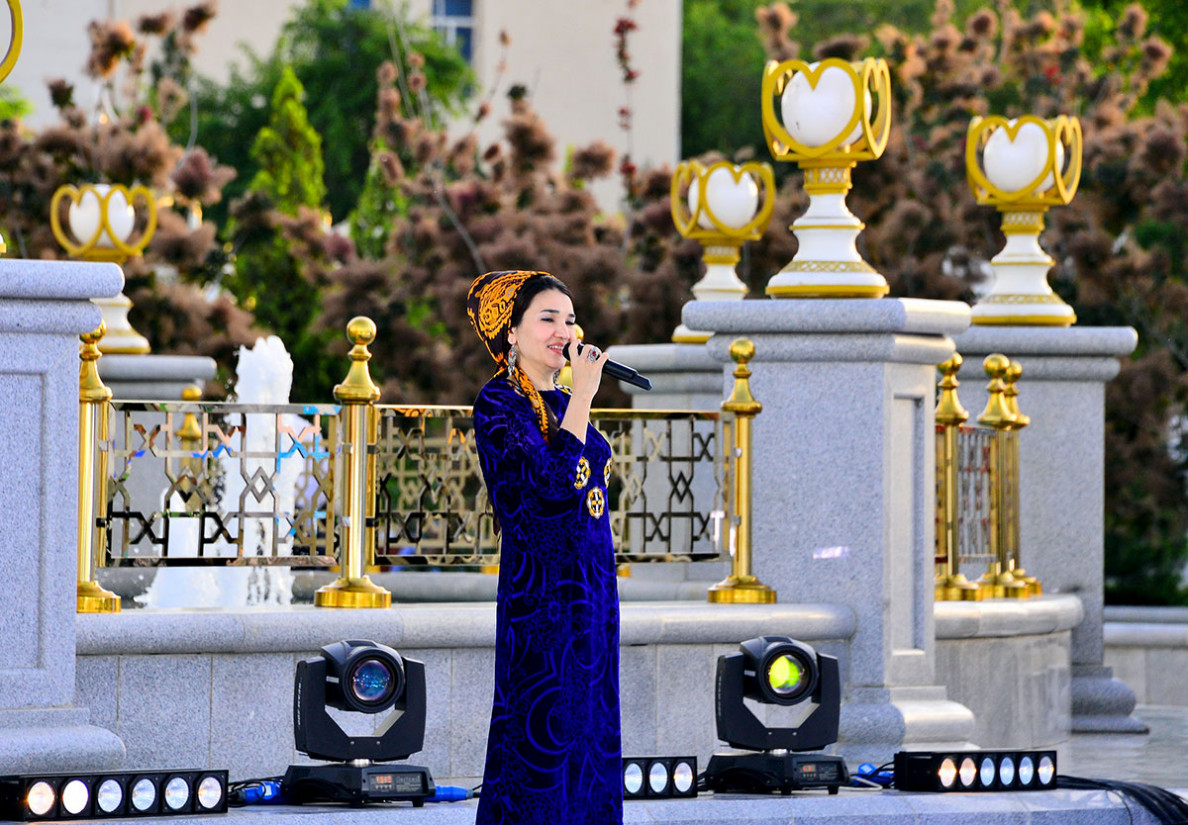 Concert of art masters is held at “White City Ashgabat” Monument