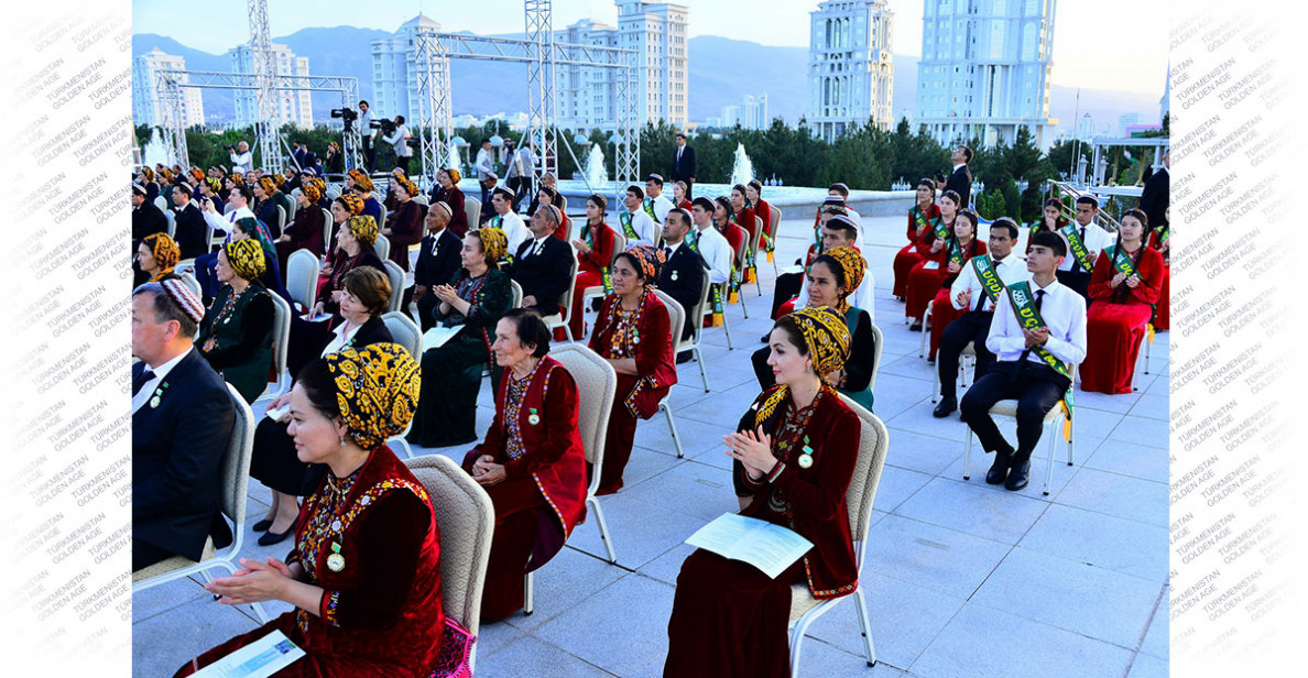 Celebration events are held in Ashgabat