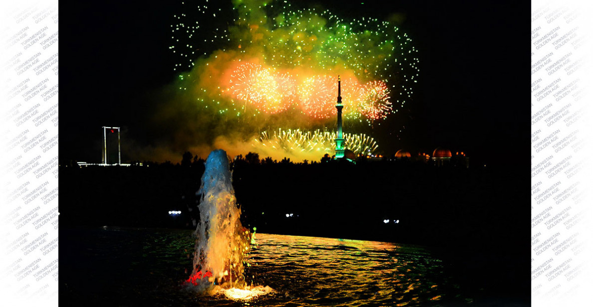 Celebration events are held in Ashgabat