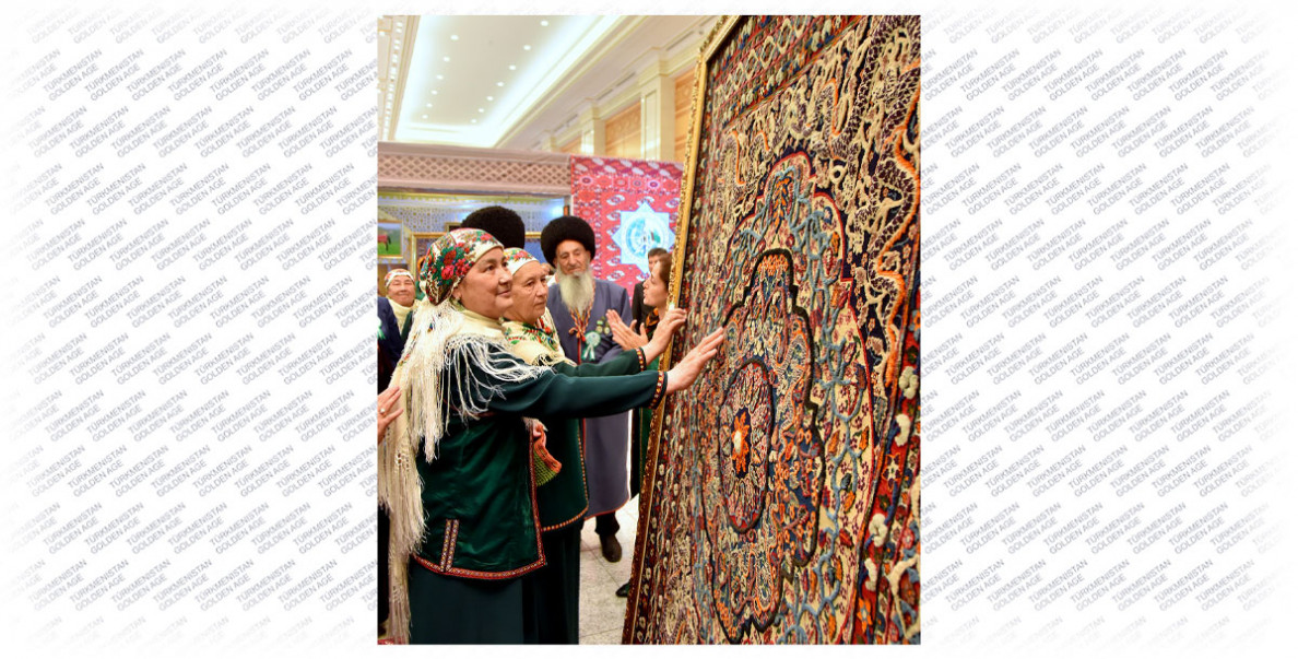 Exhibition and conference, honoring of masters and concert: Celebration of Turkmen Carpet Day