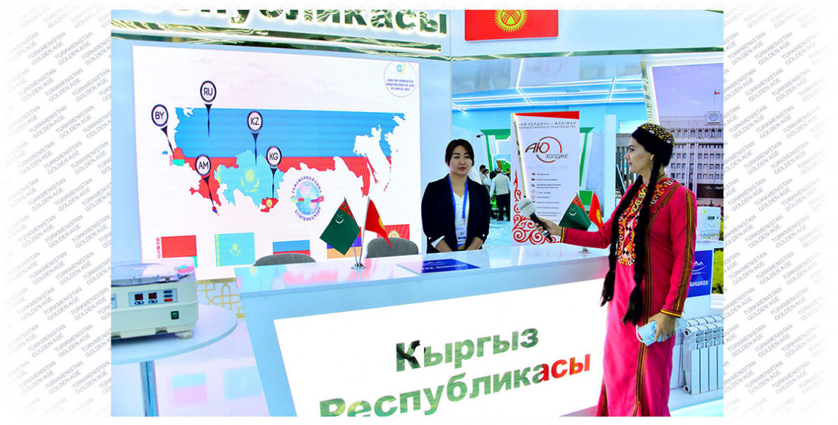 Products of Central Asian countries are presented on the Turkmen coast of the Caspian Sea
