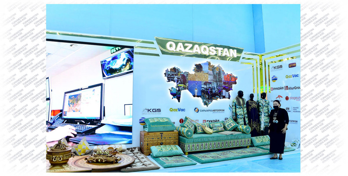 Products of Central Asian countries are presented on the Turkmen coast of the Caspian Sea