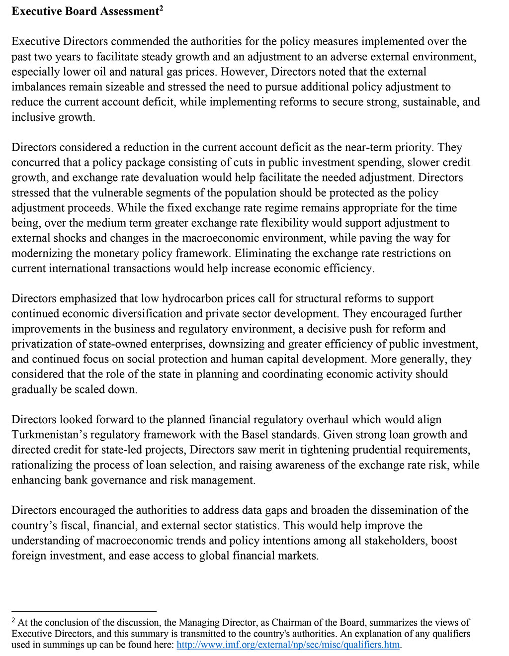 IMF: Turkmenistan shows stable rates of development