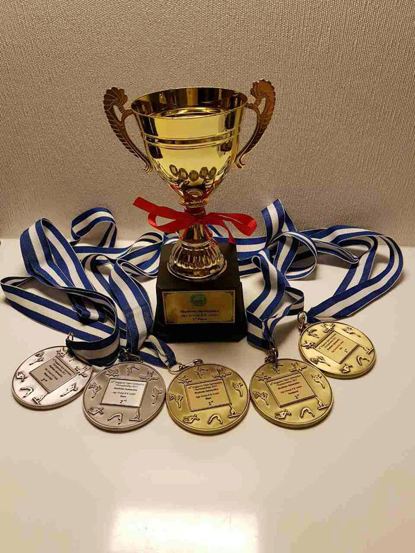 Turkmen Gymnast, Dominica Reimer, Wins 5 Medals at Singapore Open