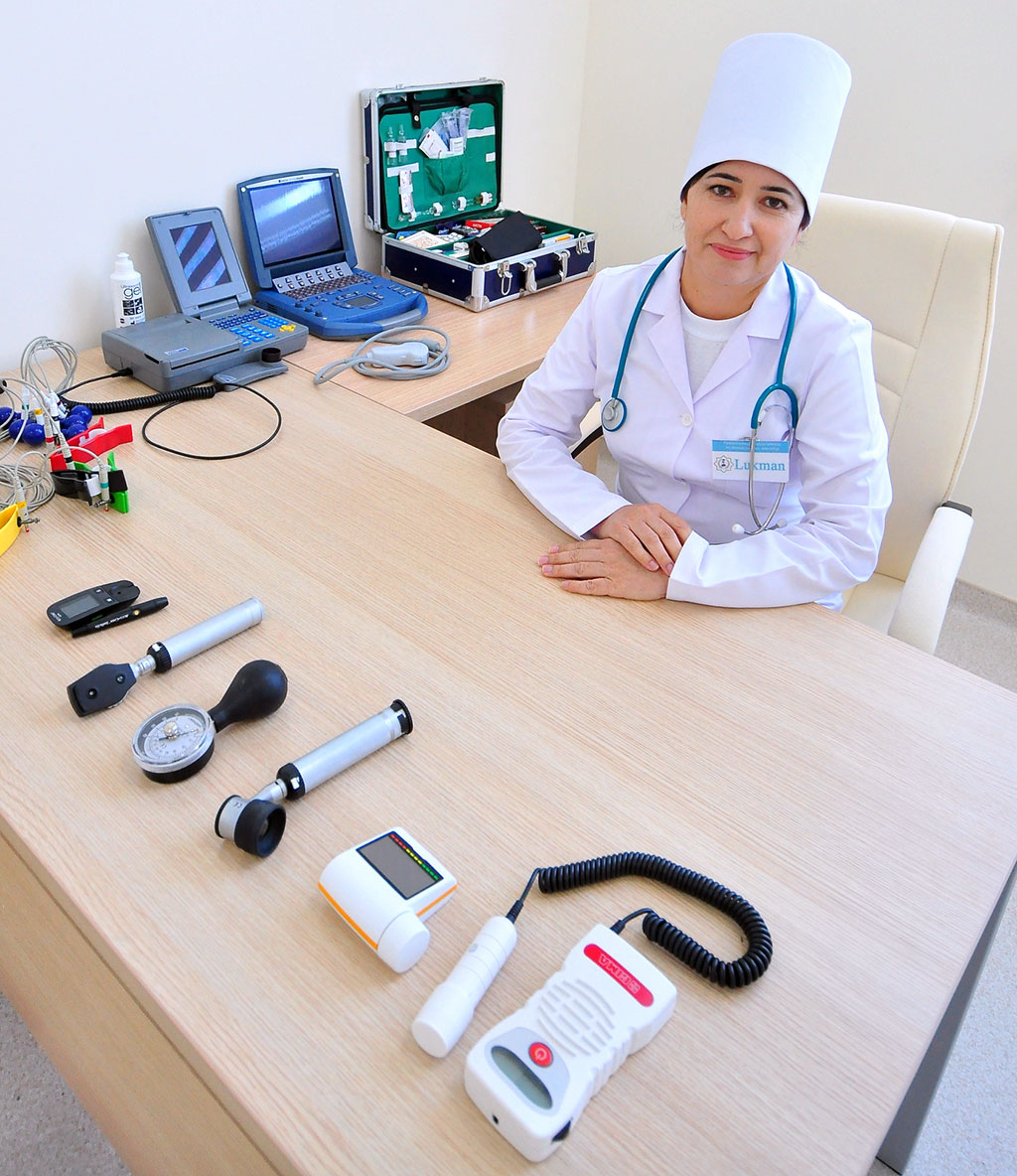 New Public Health House in Mir 7 living estate is equipped with medical hardware from the leading manufacturers