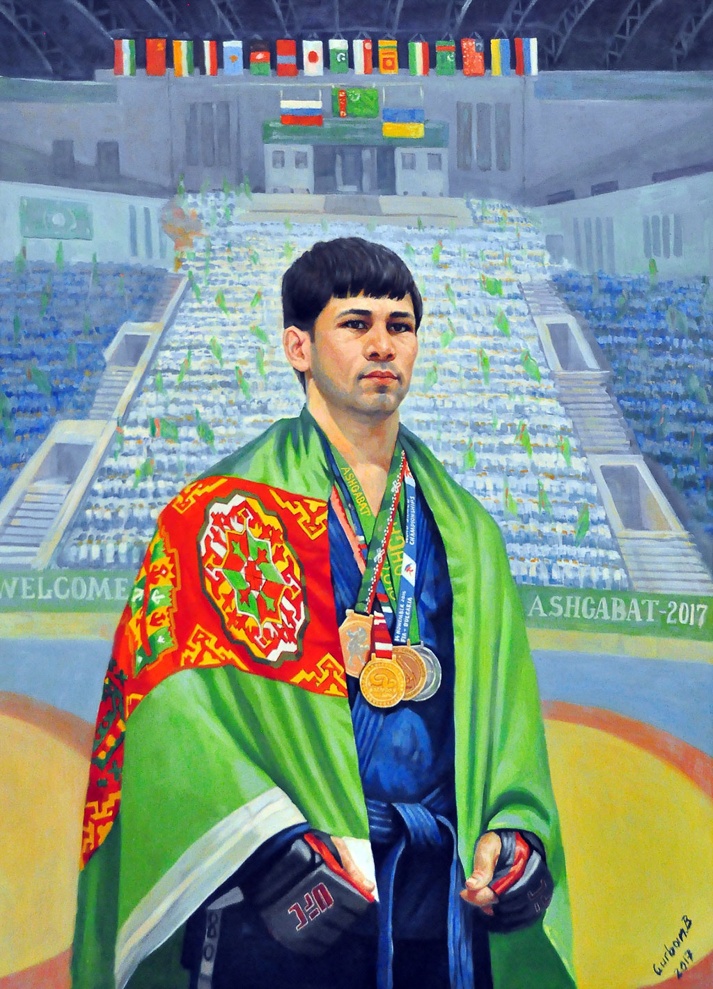 Topical exposition in the Museum of Visual Arts is a dedication to Ashgabat 2017 Games