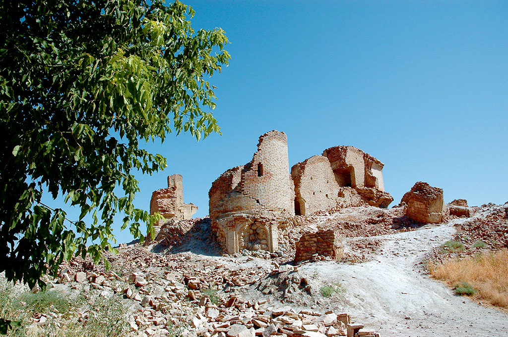 The pattern of mosaic decoration of the façade of Anau Mosque is a subject of culturological hypotheses 