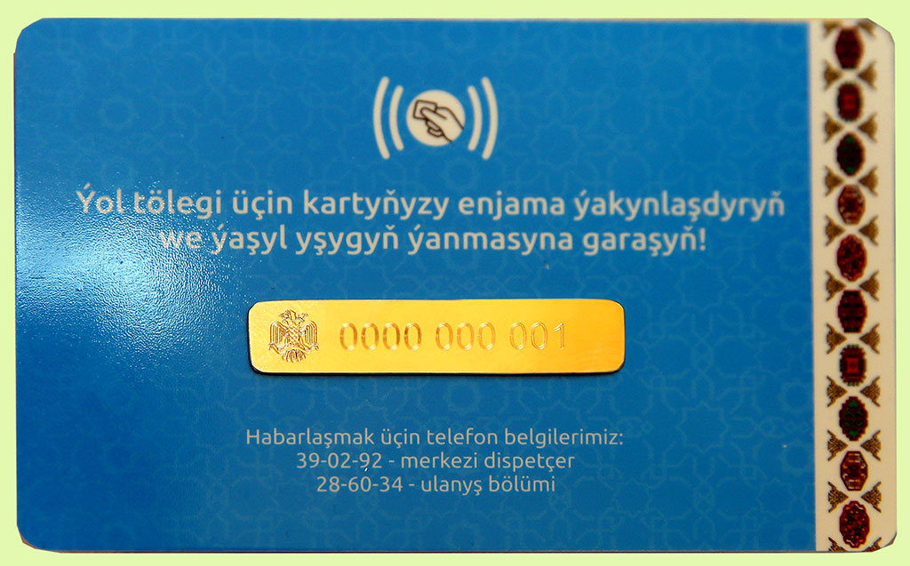 Turkmenistan to introduce electronic system of public transport payment