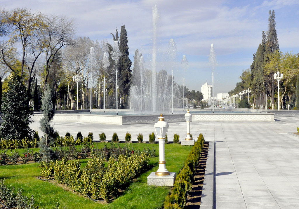 “… A big shadowy garden against the background of high mountains”