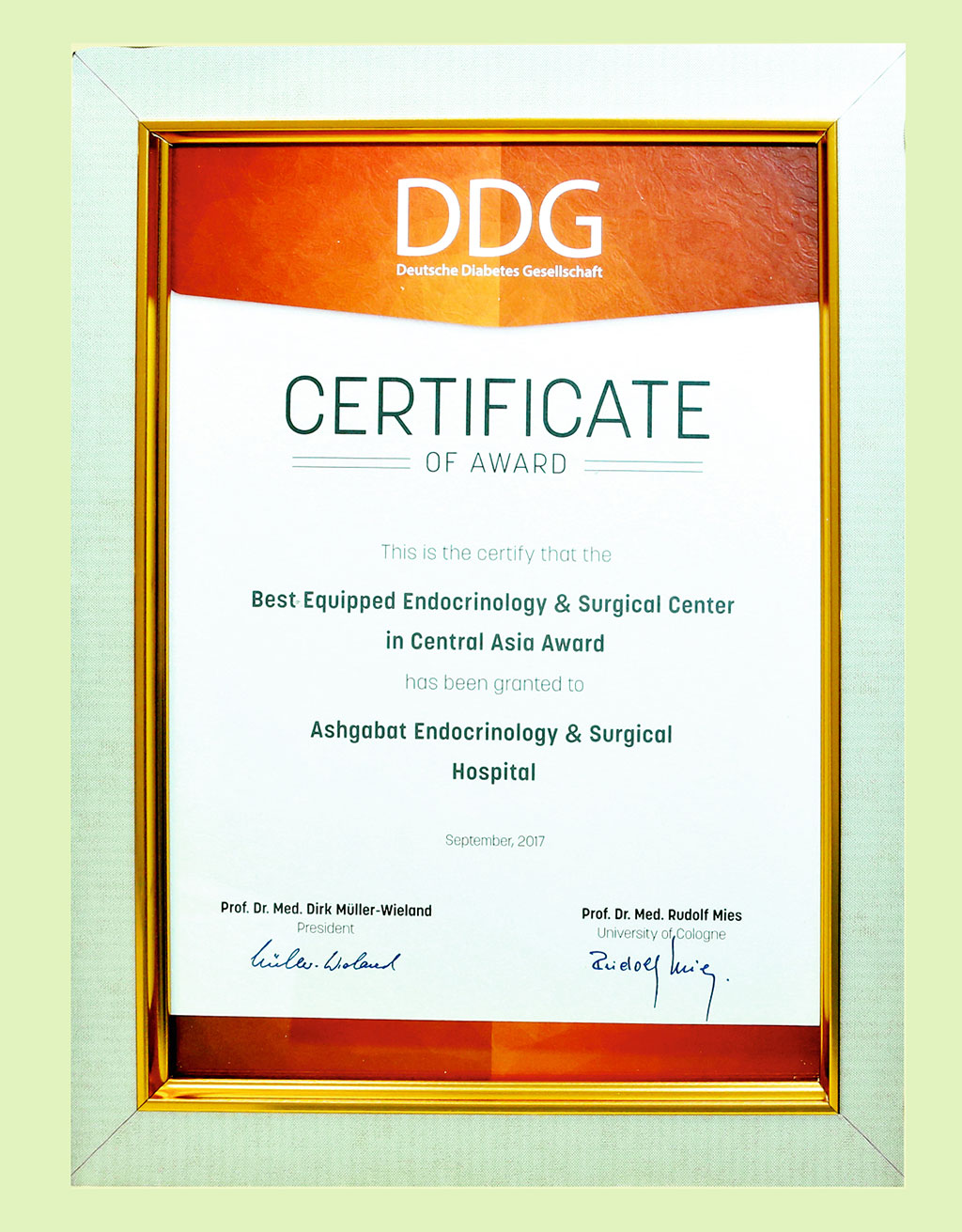 New Ashgabat Medical Centre is called as the best in the region 