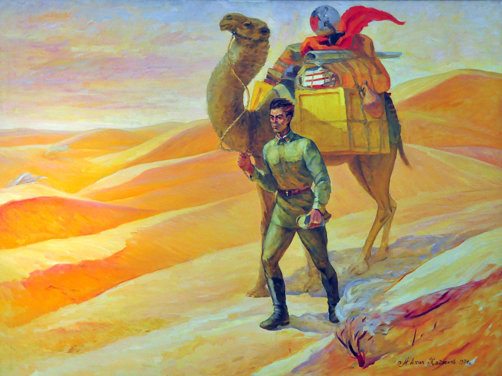 Тема ученичества широко представлена в творчестве туркменских художников