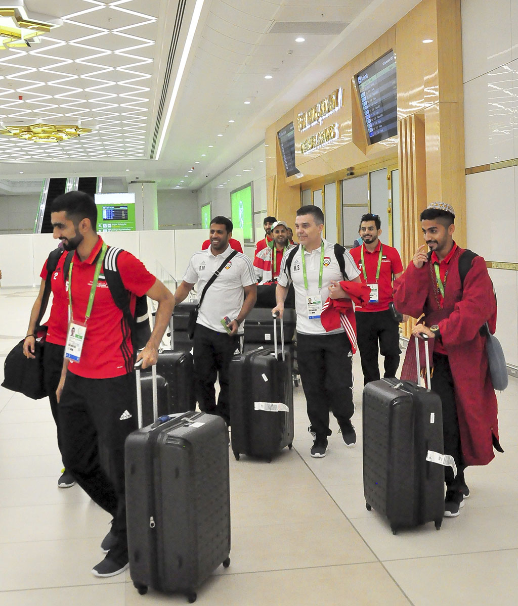 Participants of the 5th Asian Games   arrive in Ashgabat 