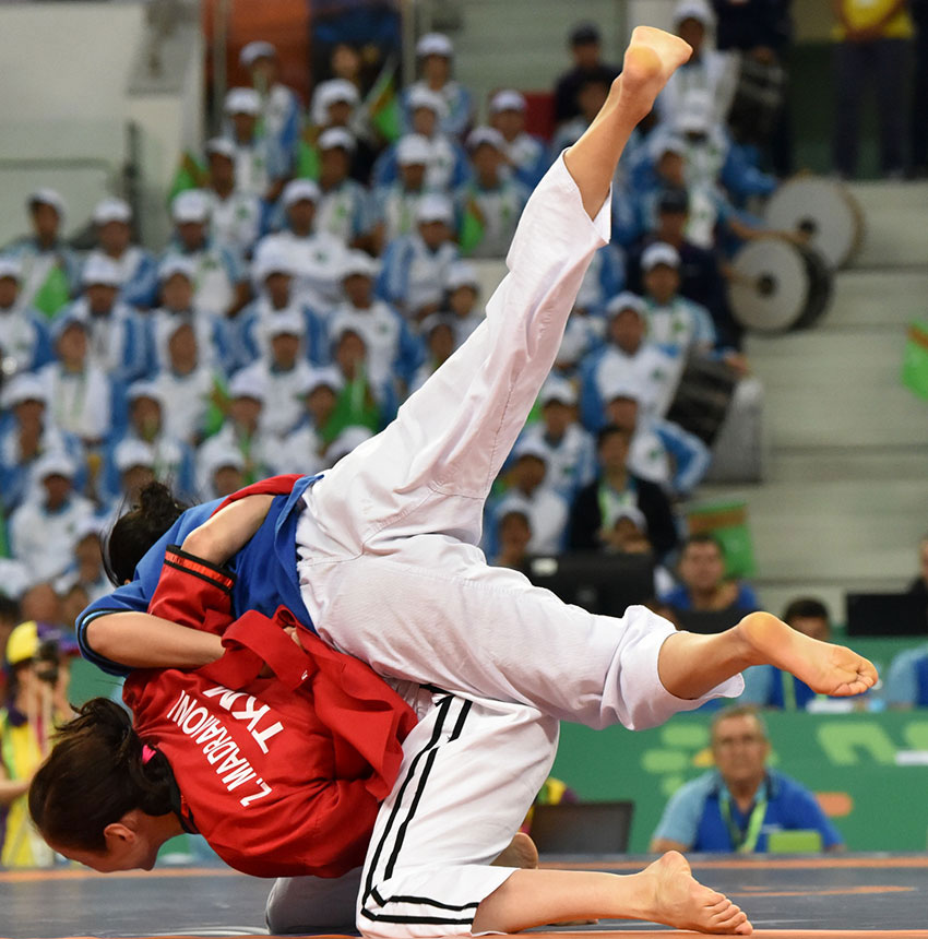 Turkmenistan National team is leading in total medal count at the V Asian Games