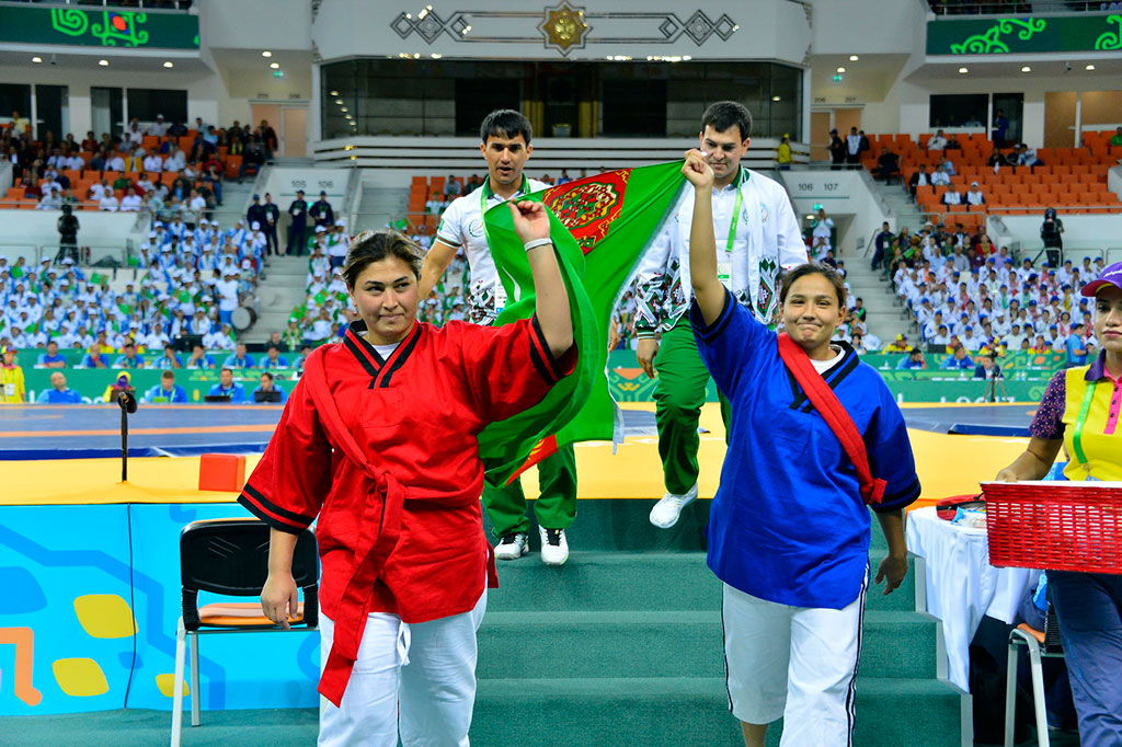 Turkmenistan national team confidently leads the team overall at the Games 