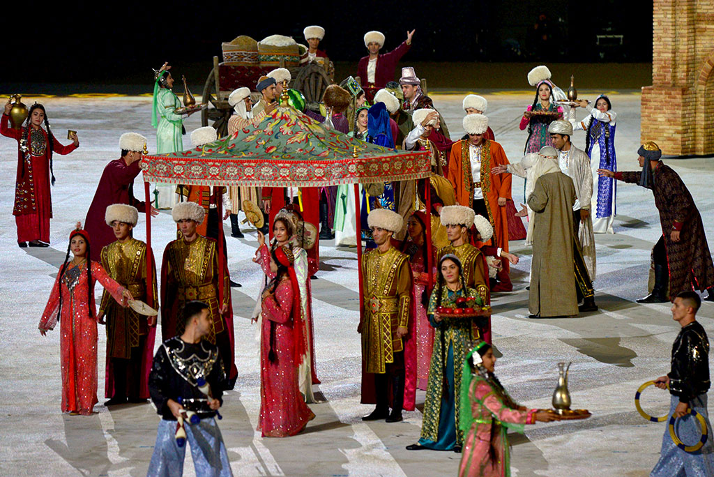 One of the episodes of the opening ceremony of the Games is dedicated to the history of Eastern Turkmenistan