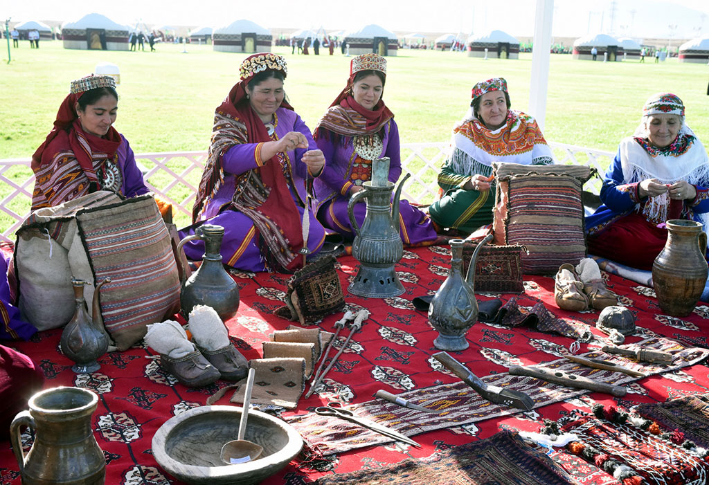 The White Yurt (house) Building is opened in Ahal Velayat 