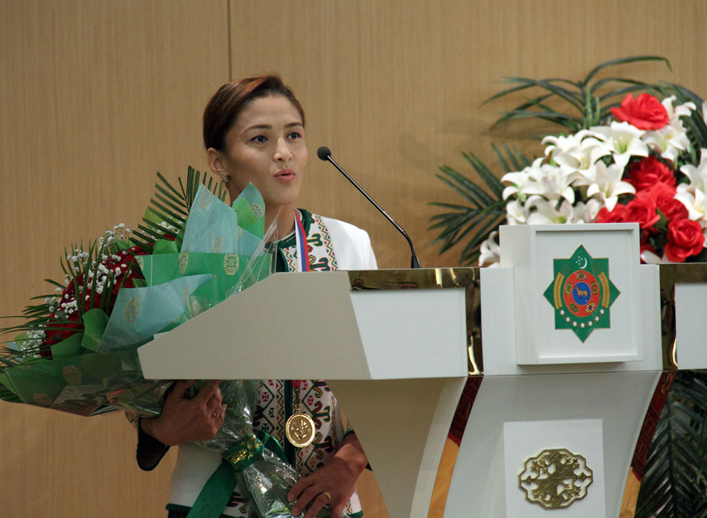 Gulbadam Babamuratova is the winner of the World Sambo Cup in the weight category up to 52 kg