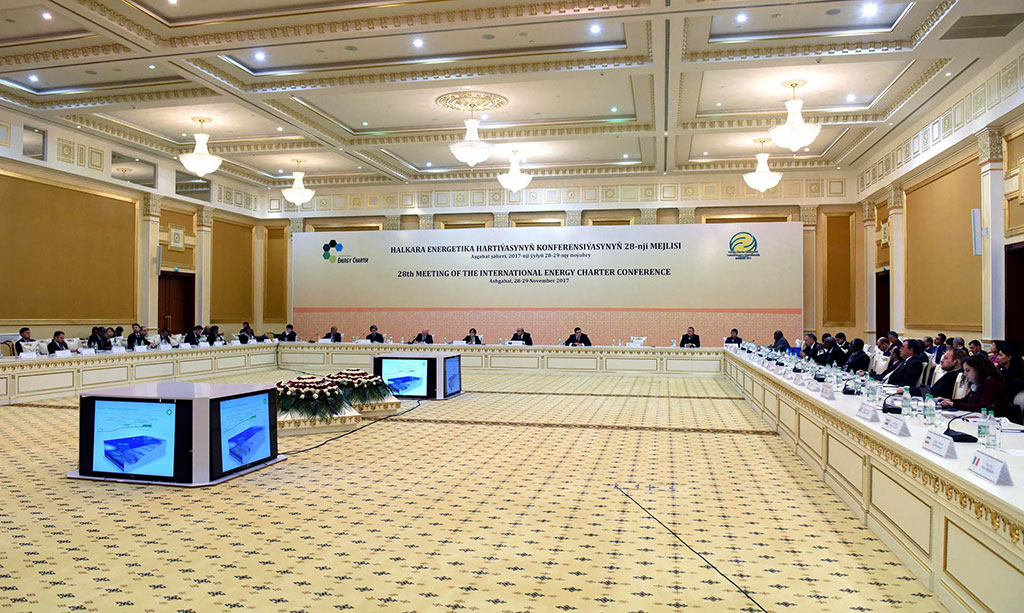 The participants of the 28th session of Energy Charter Conference highly appreciate the chairing of Turkmenistan 