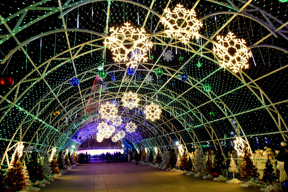 The main New Year tree of the country turns on the lights 