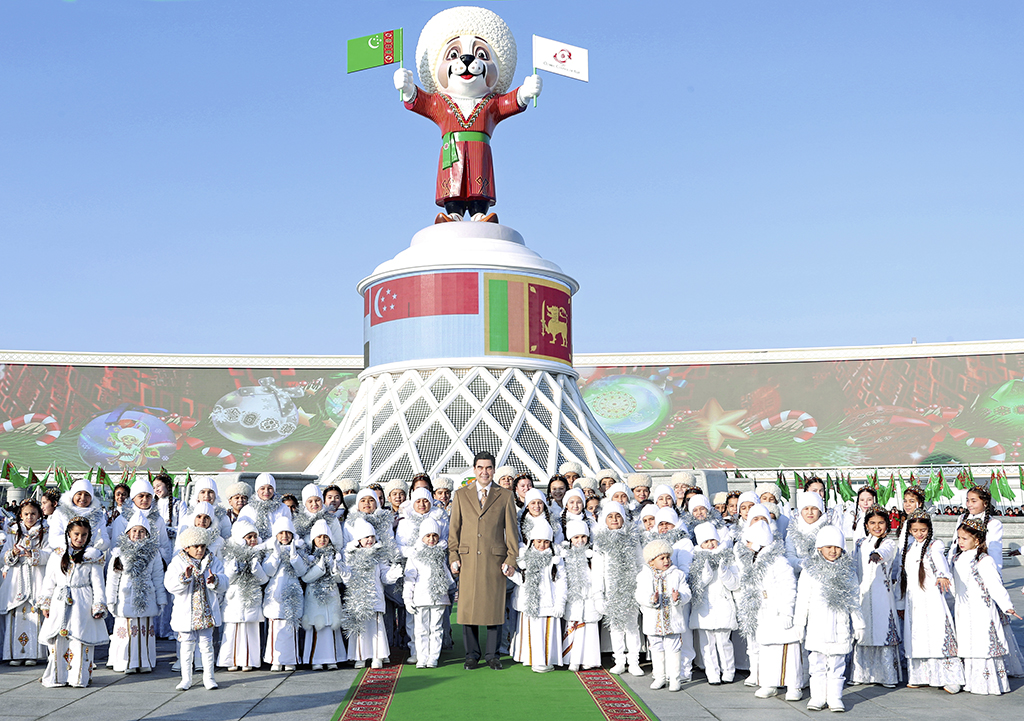 The President of Turkmenistan took part in New Year celebrations 