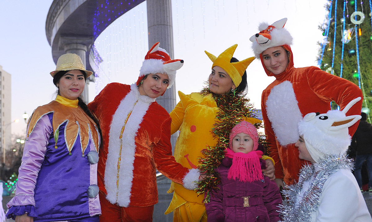 The square of Älem Cultural and Entertainment Centre is the place of New Year celebrations