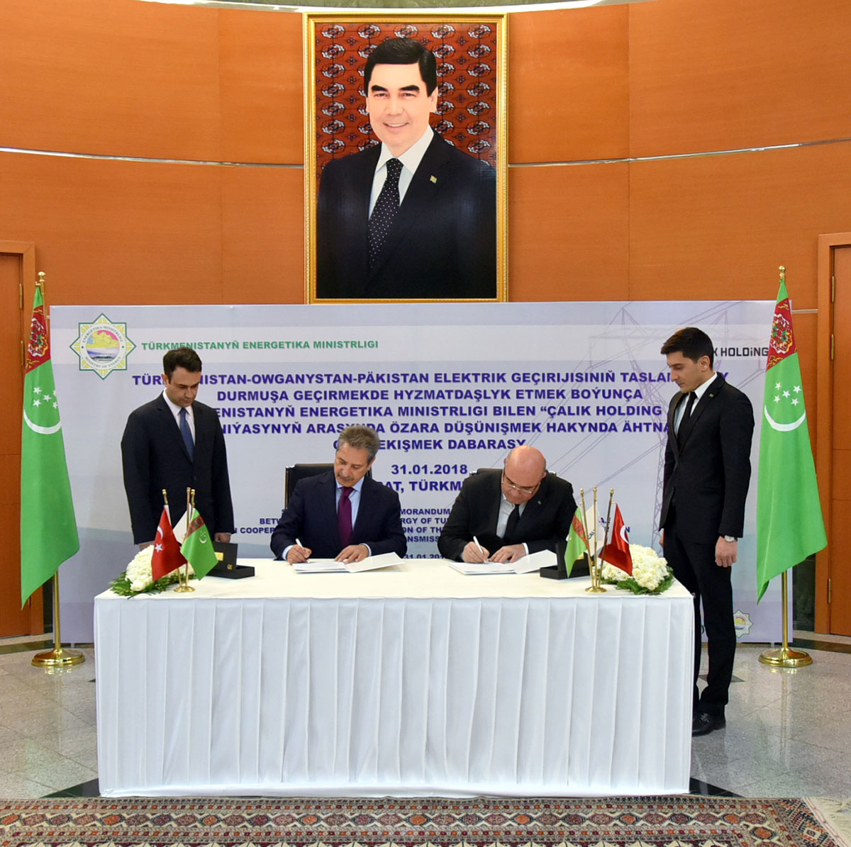 Çalyk Holding A.Ş to take part in the construction of Turkmenistan-Afghanistan-Pakistan power transmission lines 