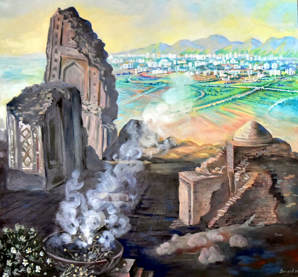 Живописные сюжеты из истории Великого Шёлкового пути 