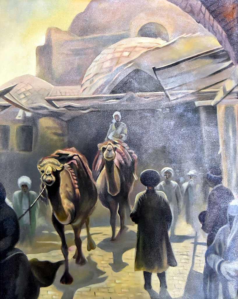 Живописные сюжеты из истории Великого Шёлкового пути 