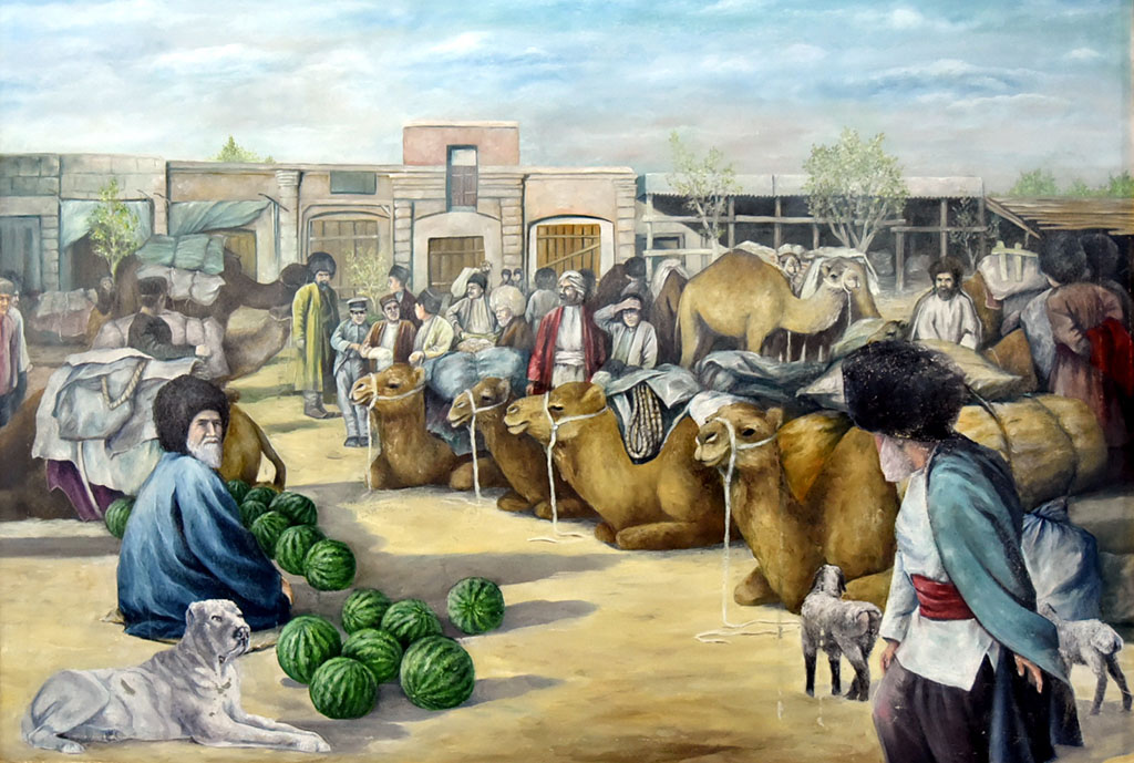 Живописные сюжеты из истории Великого Шёлкового пути 