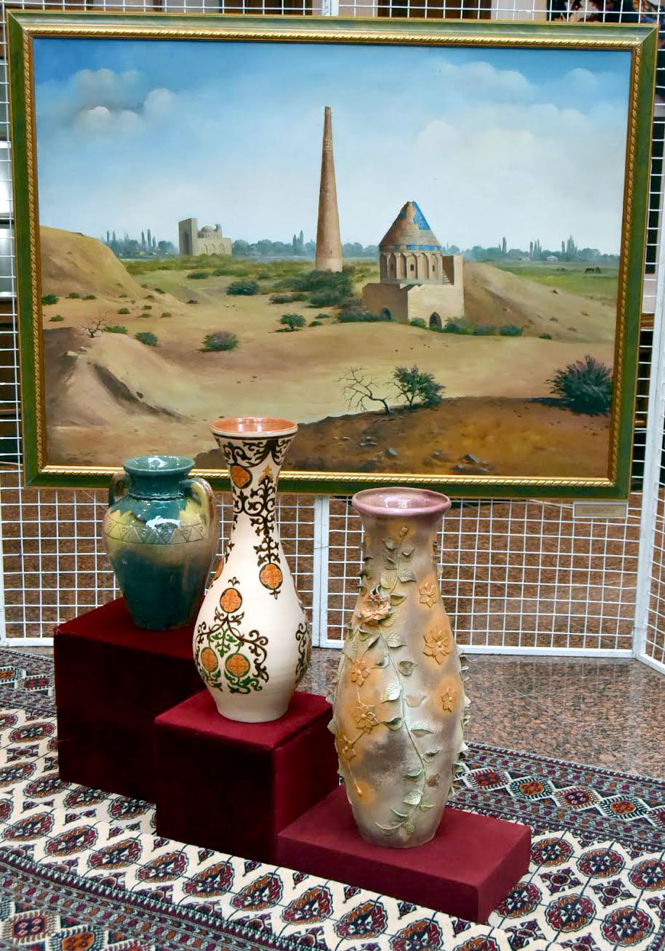 Exposition in the Main Museum is dedicated to the history of the Great Silk Road 