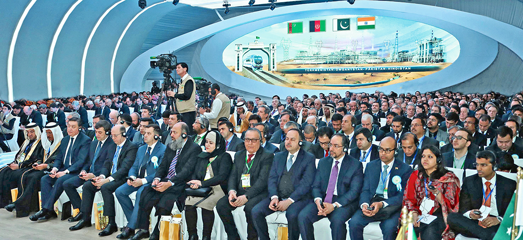 The launch of construction of transnational project is held in Mary Velayat and Afghan Herat