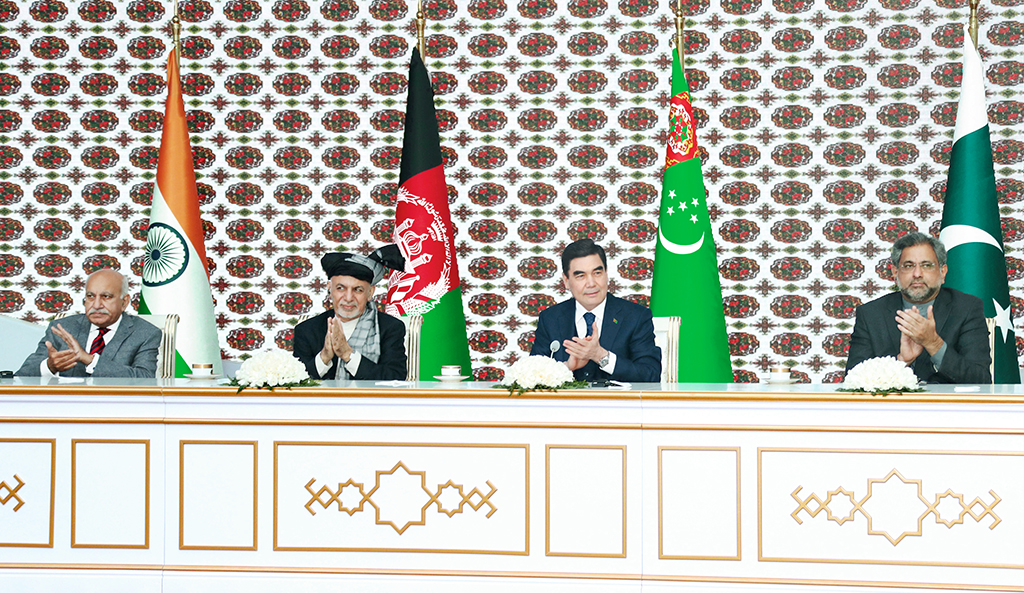 The launch of construction of transnational project is held in Mary Velayat and Afghan Herat