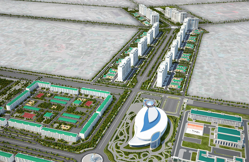 The new residential area will be built in the western part of Ashgabat 