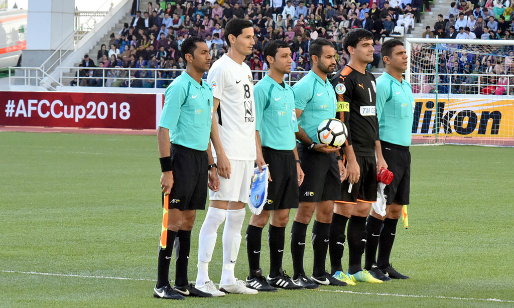 Aziýanyň Futbol konfederasiýasynyň  Kubogyny almak ugrundaky ýaryşda  türkmen toparlarynyň deňme-deň oýny