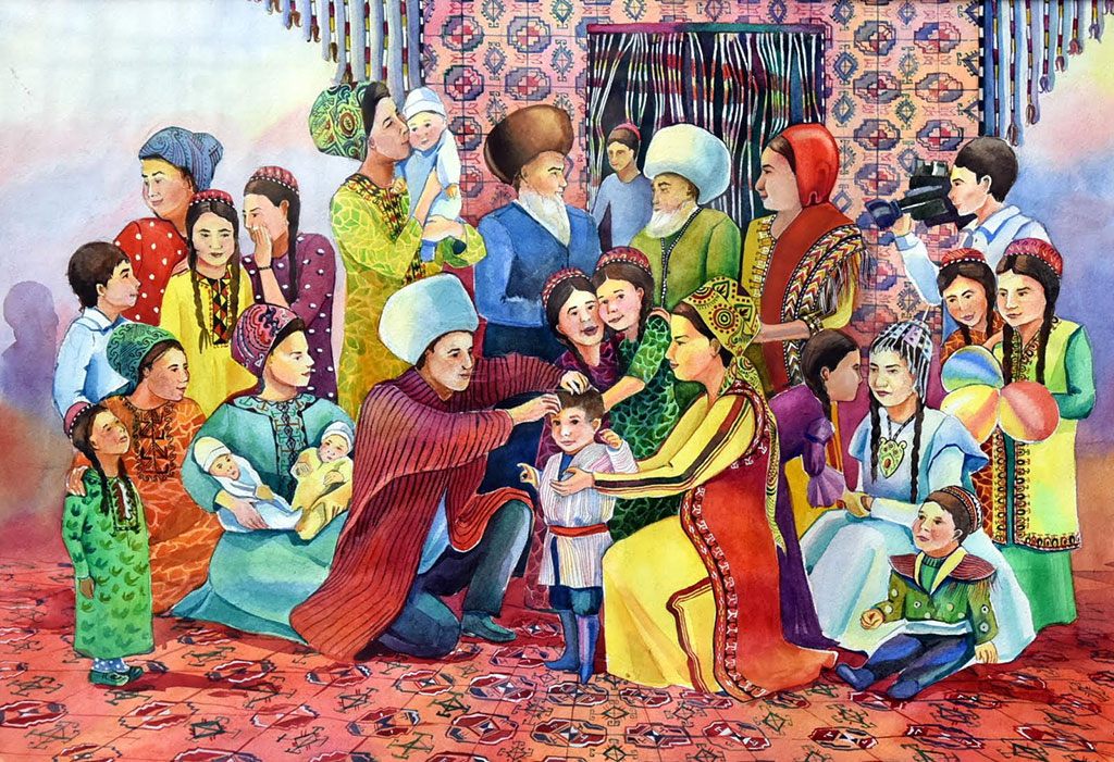 Рисунки туркменских школьниц отметило жюри престижного международного конкурса 