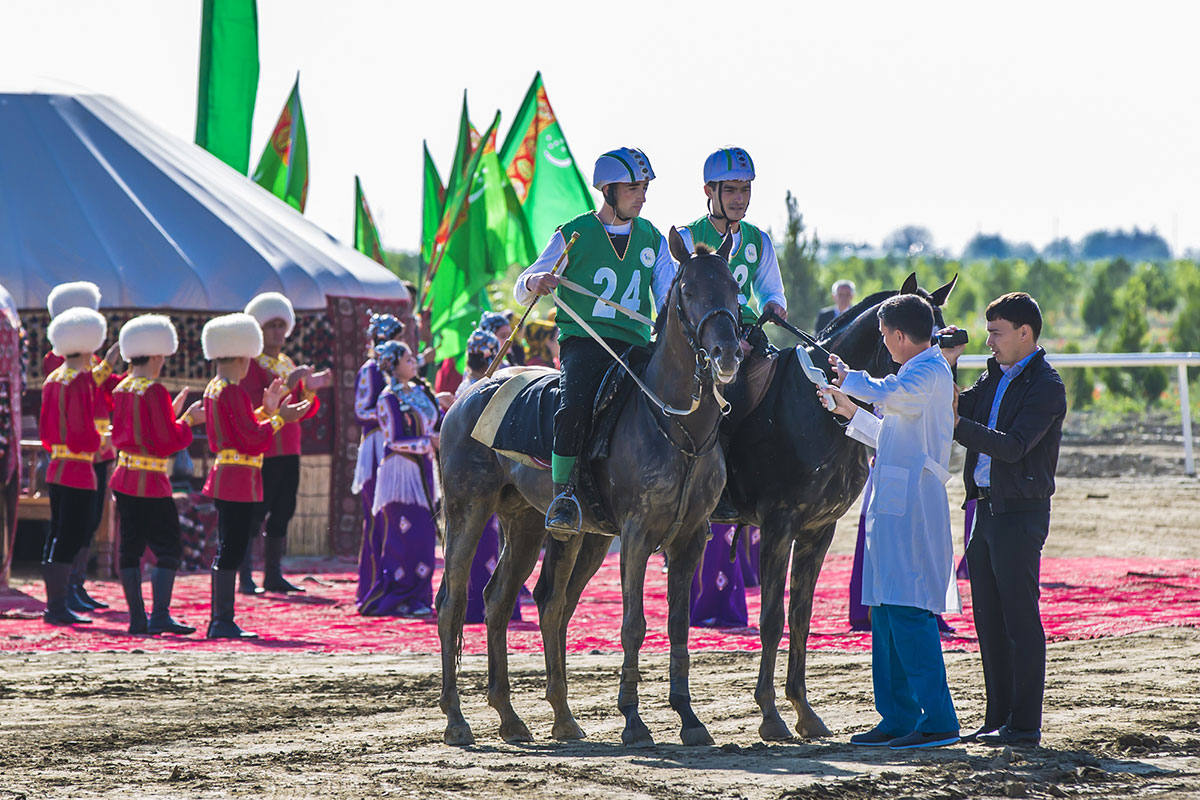 There was a horse marathon and competition in show jumping 