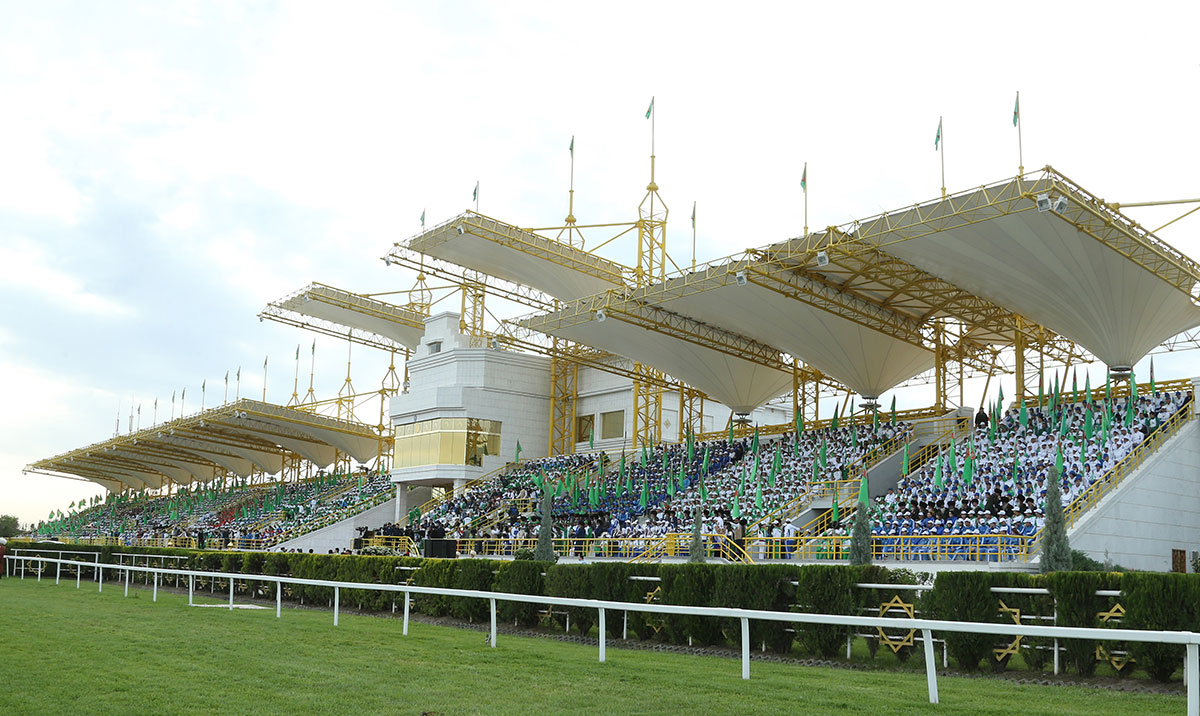 Celebration events are held in Ahalteke Equestrain Complex 