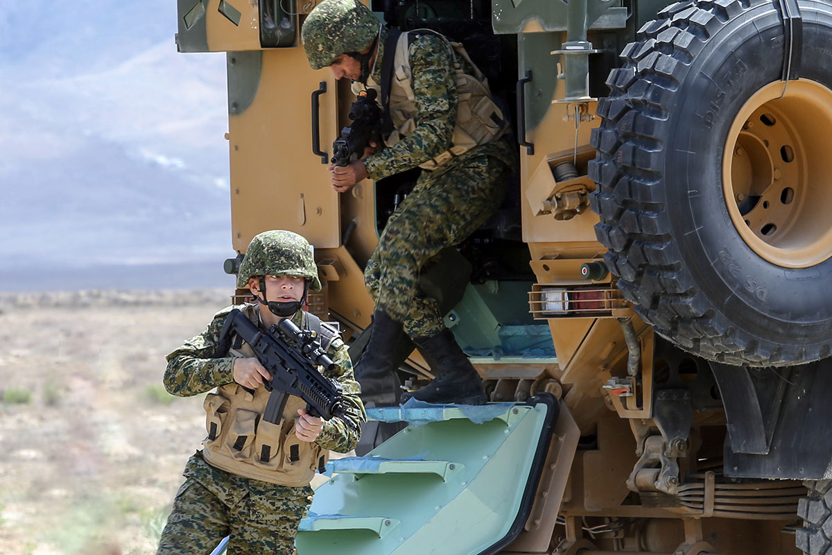 Military exercises demonstrated excellent training of the personnel of all combat arms 