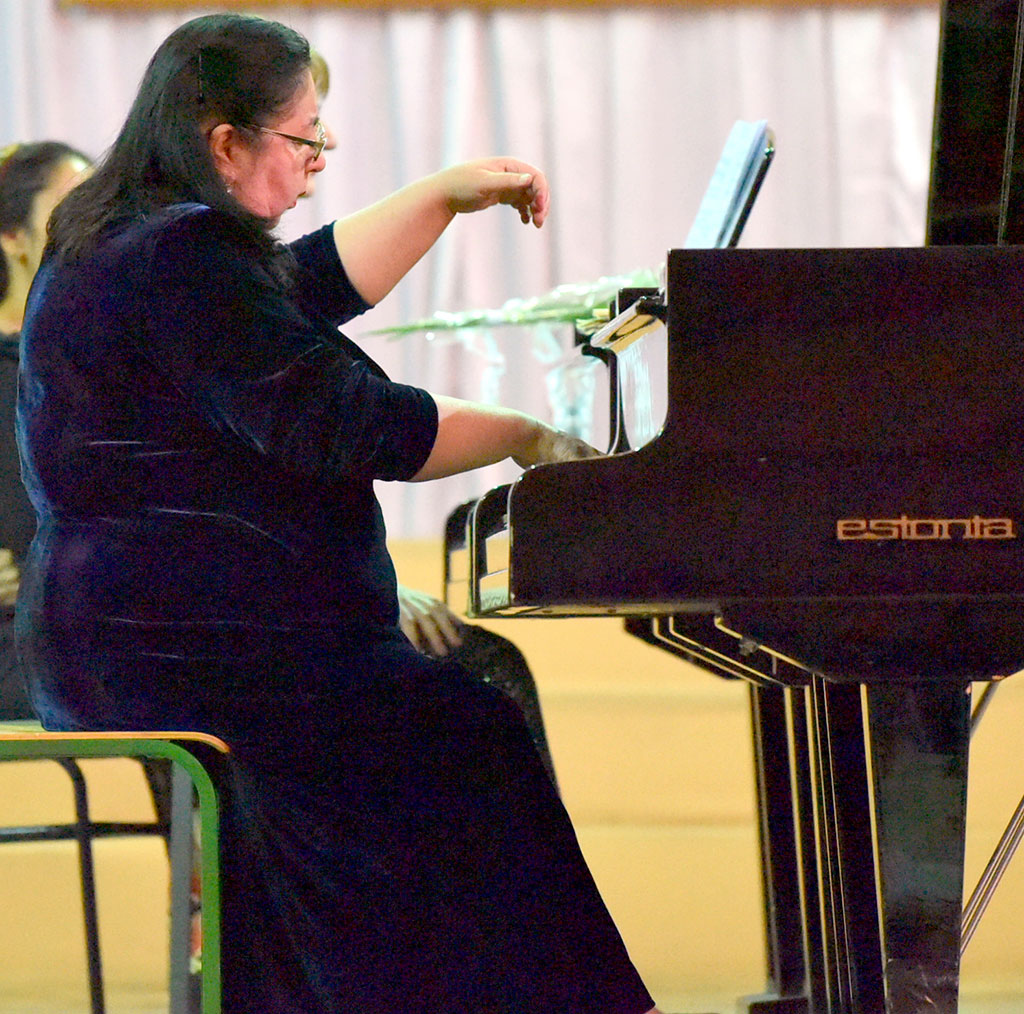 The concert dedicated to the 145th birthday of Sergey Rachmaninov is conducted in the Big Hall of the Turkmen National Conservatory 