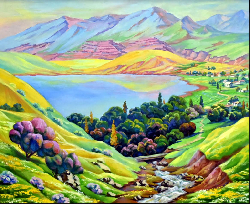 В Выставочном центре представлены работы, посвященные Дню Конституции и Государственного флага Туркменистана