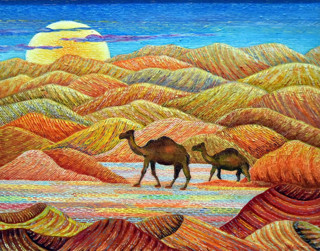 В Выставочном центре представлены работы, посвященные Дню Конституции и Государственного флага Туркменистана