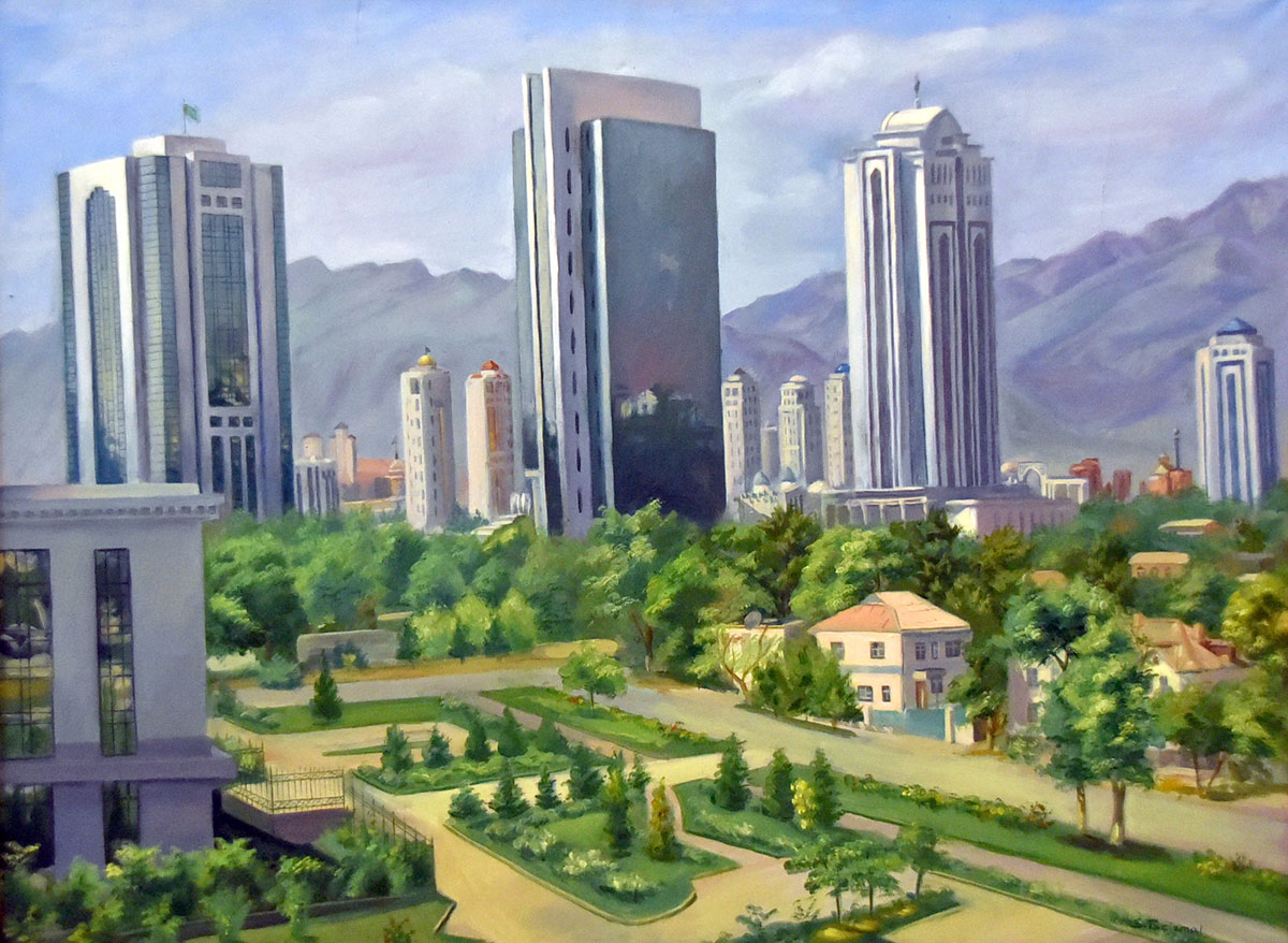 The dynamic rhythm of Ashgabat is in the artistic interpretation